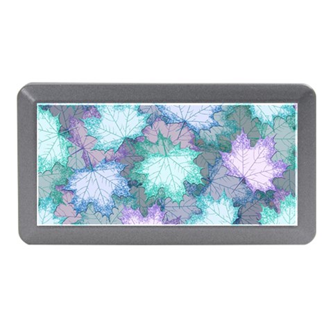 Leaves Glitter Background Winter Memory Card Reader (Mini) from ArtsNow.com Front