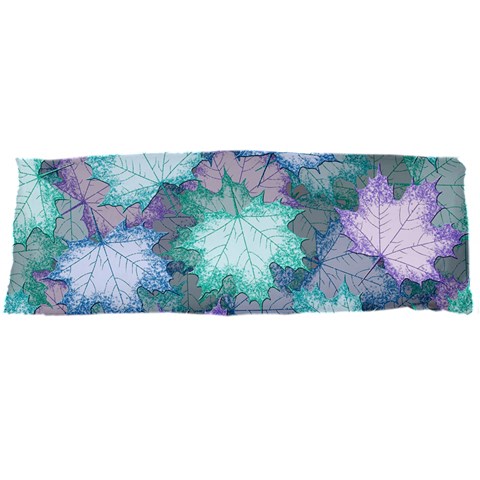 Leaves Glitter Background Winter Body Pillow Case Dakimakura (Two Sides) from ArtsNow.com Front