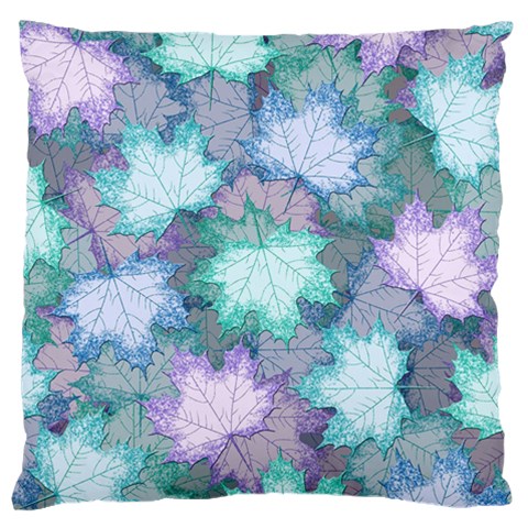 Leaves Glitter Background Winter Large Cushion Case (One Side) from ArtsNow.com Front