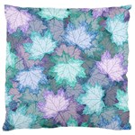 Leaves Glitter Background Winter Large Cushion Case (Two Sides)