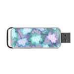 Leaves Glitter Background Winter Portable USB Flash (Two Sides)