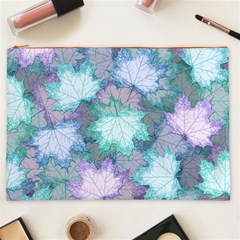 Leaves Glitter Background Winter Cosmetic Bag (XXL) from ArtsNow.com Front