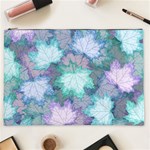Leaves Glitter Background Winter Cosmetic Bag (XXL)