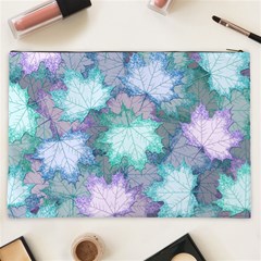 Leaves Glitter Background Winter Cosmetic Bag (XXL) from ArtsNow.com Back