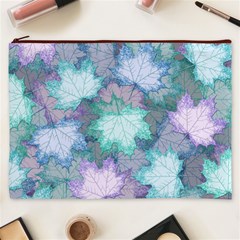 Leaves Glitter Background Winter Cosmetic Bag (XXXL) from ArtsNow.com Front