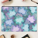 Leaves Glitter Background Winter Cosmetic Bag (XXXL)