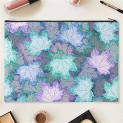 Leaves Glitter Background Winter Cosmetic Bag (XXXL) from ArtsNow.com Back