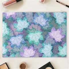 Leaves Glitter Background Winter Cosmetic Bag (XXXL) from ArtsNow.com Back
