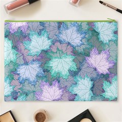 Leaves Glitter Background Winter Cosmetic Bag (XXXL) from ArtsNow.com Back