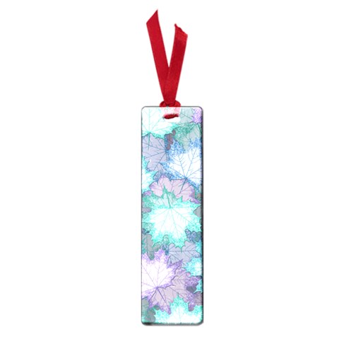 Leaves Glitter Background Winter Small Book Marks from ArtsNow.com Front