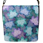 Leaves Glitter Background Winter Flap Closure Messenger Bag (S)