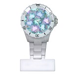 Leaves Glitter Background Winter Plastic Nurses Watch