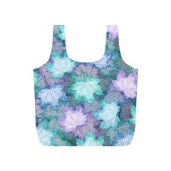 Leaves Glitter Background Winter Full Print Recycle Bag (S) from ArtsNow.com Front