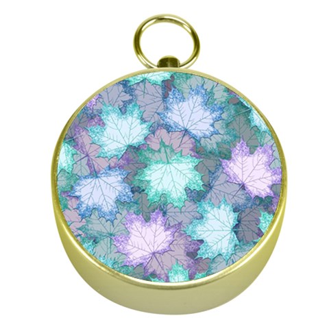 Leaves Glitter Background Winter Gold Compasses from ArtsNow.com Front