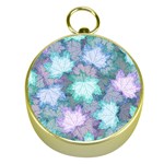 Leaves Glitter Background Winter Gold Compasses