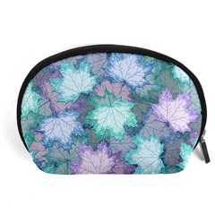 Leaves Glitter Background Winter Accessory Pouch (Large) from ArtsNow.com Front