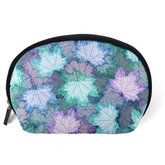 Leaves Glitter Background Winter Accessory Pouch (Large) from ArtsNow.com Back