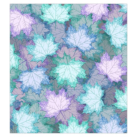 Leaves Glitter Background Winter Drawstring Pouch (Large) from ArtsNow.com Front