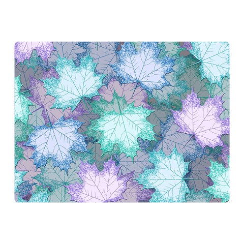 Leaves Glitter Background Winter Two Sides Premium Plush Fleece Blanket (Mini) from ArtsNow.com 35 x27  Blanket Front