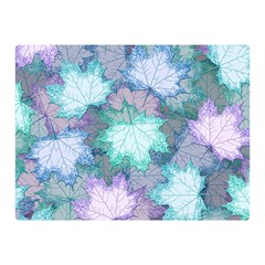 Leaves Glitter Background Winter Two Sides Premium Plush Fleece Blanket (Mini) from ArtsNow.com 35 x27  Blanket Front