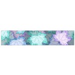 Leaves Glitter Background Winter Small Premium Plush Fleece Scarf