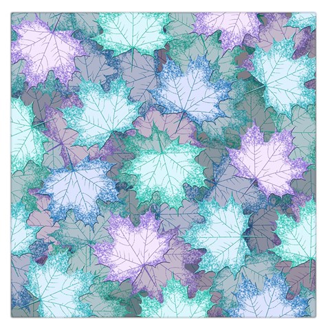 Leaves Glitter Background Winter Square Satin Scarf (36  x 36 ) from ArtsNow.com Front