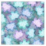Leaves Glitter Background Winter Square Satin Scarf (36  x 36 )