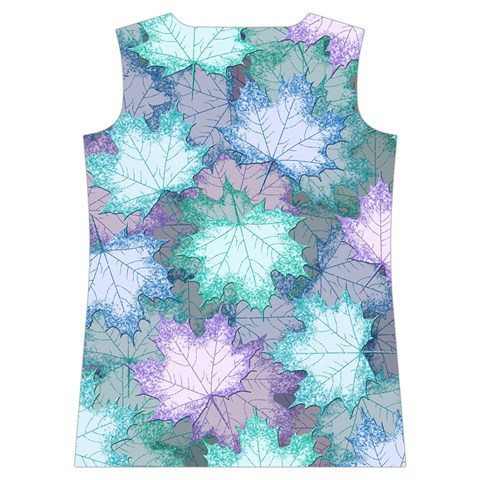 Leaves Glitter Background Winter Women s Basketball Tank Top from ArtsNow.com Back