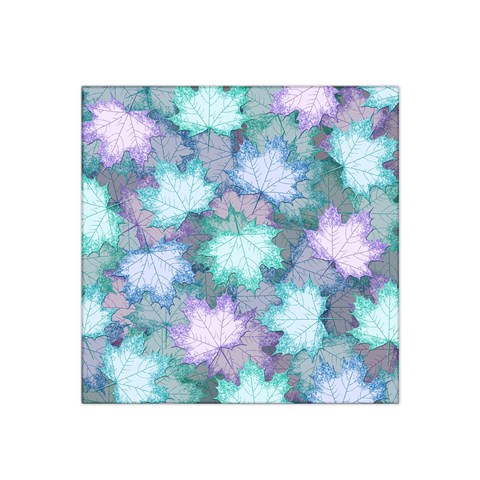 Leaves Glitter Background Winter Satin Bandana Scarf 22  x 22  from ArtsNow.com Front