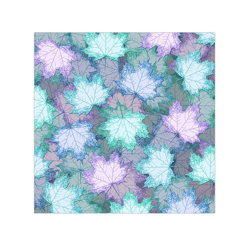 Leaves Glitter Background Winter Square Satin Scarf (30  x 30 ) from ArtsNow.com Front