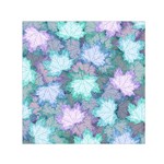 Leaves Glitter Background Winter Square Satin Scarf (30  x 30 )