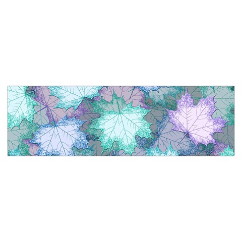 Leaves Glitter Background Winter Toiletries Pouch from ArtsNow.com Hand Strap