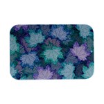 Leaves Glitter Background Winter Open Lid Metal Box (Silver)  