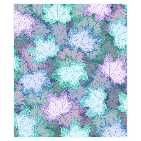 Leaves Glitter Background Winter Drawstring Pouch (XS) from ArtsNow.com Back