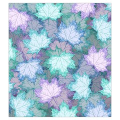 Leaves Glitter Background Winter Drawstring Pouch (2XL) from ArtsNow.com Front