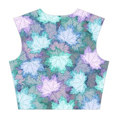 Leaves Glitter Background Winter Cotton Crop Top from ArtsNow.com Back