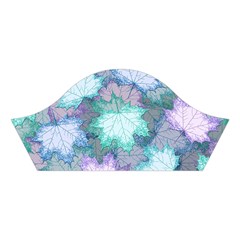 Leaves Glitter Background Winter Cotton Crop Top from ArtsNow.com Left Sleeve
