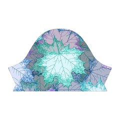 Leaves Glitter Background Winter Short Sleeve V Right Sleeve