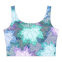 Leaves Glitter Background Winter Midi Sleeveless Dress from ArtsNow.com Top Front