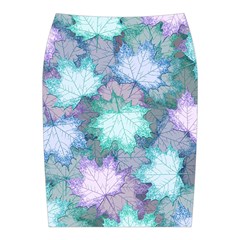 Leaves Glitter Background Winter Midi Wrap Pencil Skirt from ArtsNow.com Back