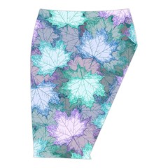 Leaves Glitter Background Winter Midi Wrap Pencil Skirt from ArtsNow.com  Front Right 