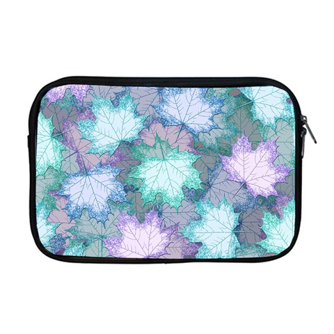 Leaves Glitter Background Winter Apple MacBook Pro 17  Zipper Case from ArtsNow.com Front