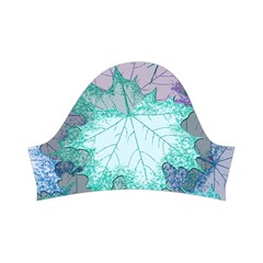 Leaves Glitter Background Winter Kids  Short Sleeve Velvet Dress from ArtsNow.com Right Sleeve