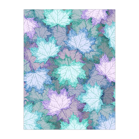 Leaves Glitter Background Winter Medium Tapestry from ArtsNow.com Front