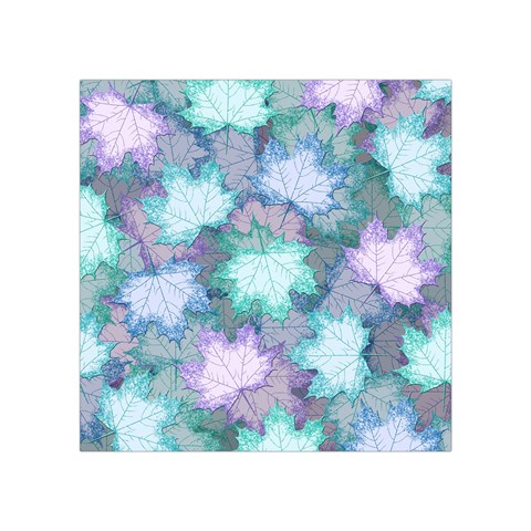 Leaves Glitter Background Winter Square Tapestry (Small) from ArtsNow.com Front