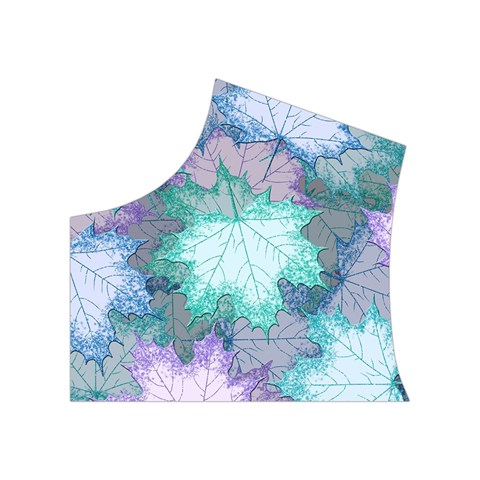 Leaves Glitter Background Winter Women s Button Up Vest from ArtsNow.com Top Left