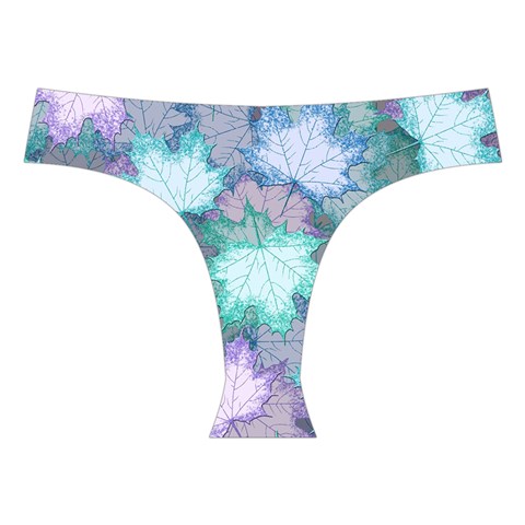Leaves Glitter Background Winter Cross Back Hipster Bikini Set from ArtsNow.com Front Under