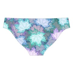 Leaves Glitter Background Winter Cross Back Hipster Bikini Set from ArtsNow.com Back Under