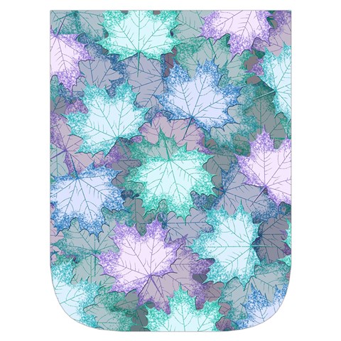 Leaves Glitter Background Winter Waist Pouch (Small) from ArtsNow.com Front Pocket