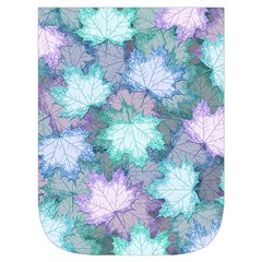 Leaves Glitter Background Winter Waist Pouch (Small) from ArtsNow.com Front Pocket
